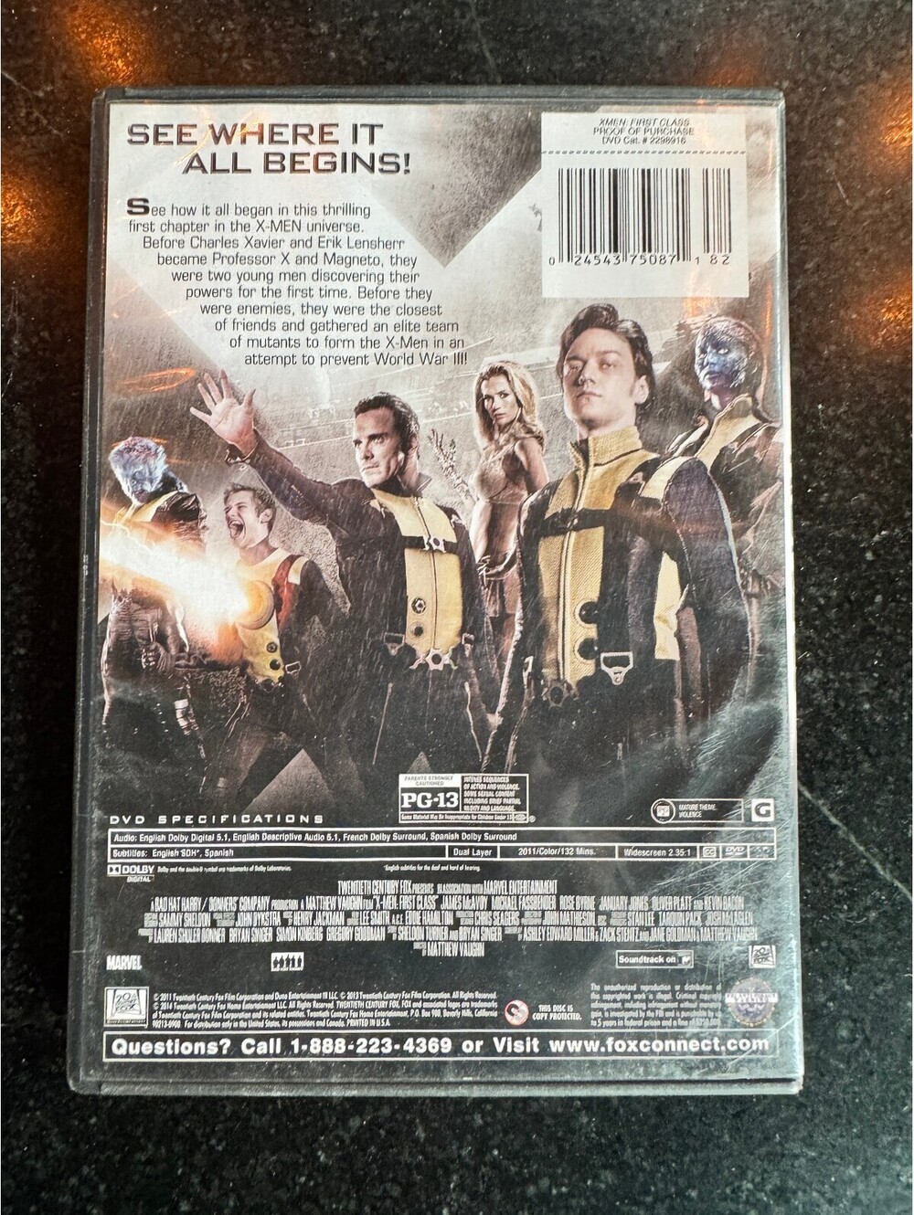 X-Men: First Class DVD (2011) - Picture 2 of 2